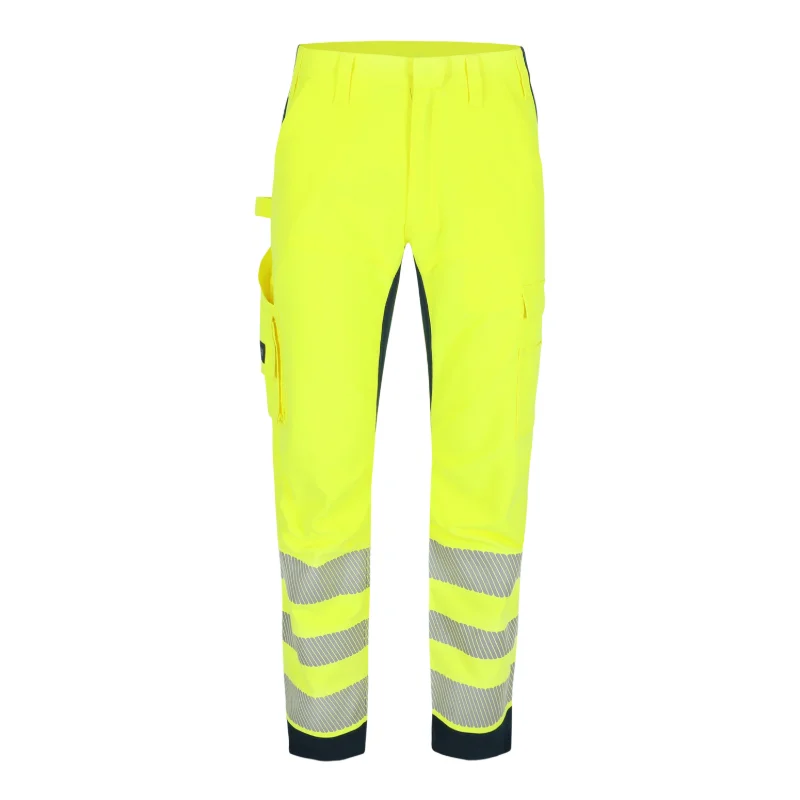 Herock Torex HV high-vis werkbroek in fluo geel / navy