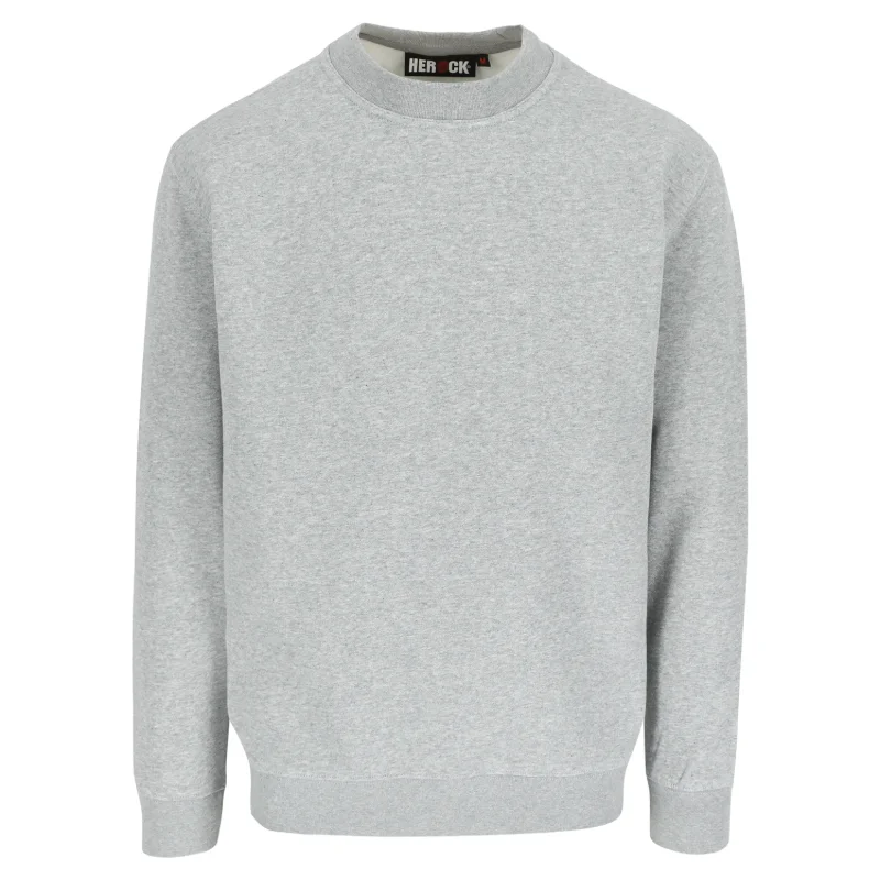 Herock Vidar sweater in lichtgrijs gemêleerd